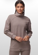 VARLEY Morrison Sweat Womens Sz XS Tan Brown Pullover Long Sleeve Gym Top
