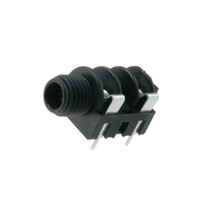 5X NMJ4HFD2 Buchse Jack 6,35mm weiblich mono mit Schalter mit 90°-Winkel NEUTRIK