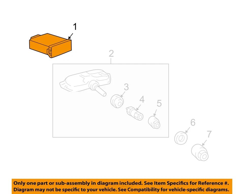 Sistema de monitoreo de presión de neumáticos usado (TPMS) modo de control se adapta a: Honda Fit Sus 2010 Foto 3 de 4