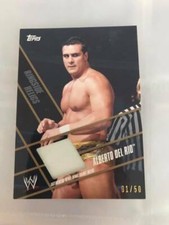 ALBERTO DEL RIO 2011 TOPPS ringside authentic Relic Card gold 1/50