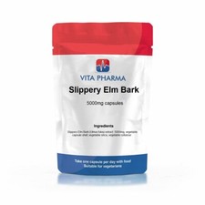 Image of Slippery Elm Bark 5000mg capsules |  Digestive & Wellness Support VITA PHARMA