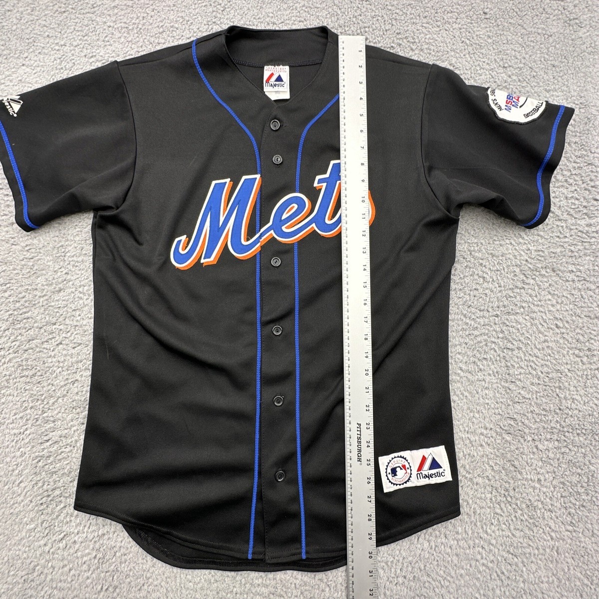 タグ付き未使用　USA製90's majestic NY.Mets ゲームシャツ USA製 90s Majestic 