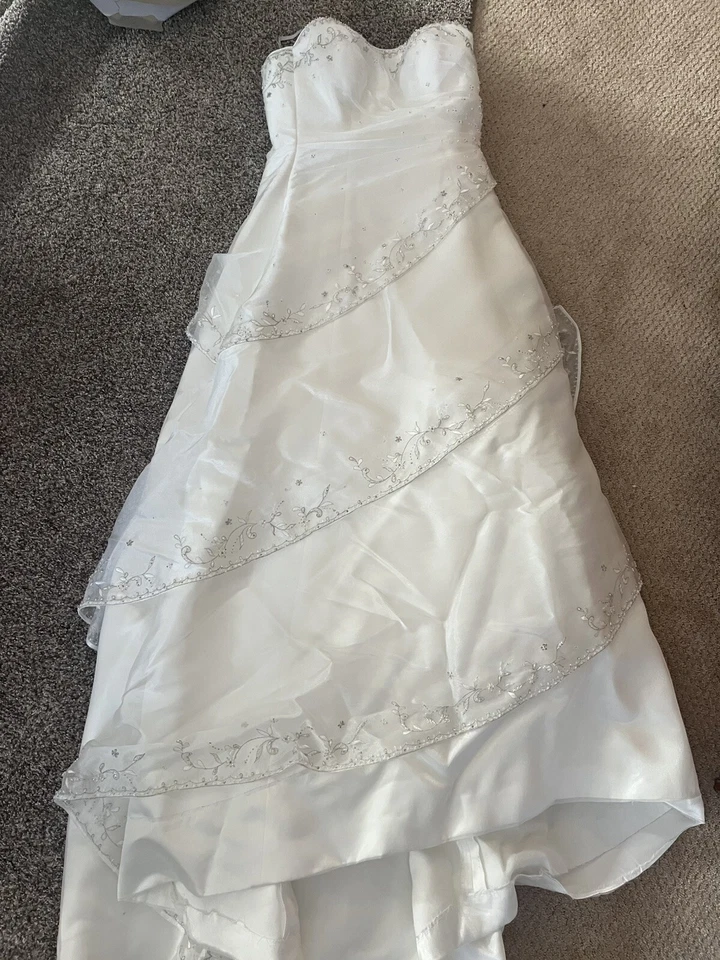 Maggie Sottero Couture Wedding Dress size 10 W Swarovski Crystals - Image 4 of 4