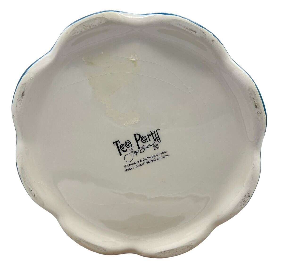 Joyce Shelton Tea Party Teapot Baby Blue Pink Red Yellow Paisley