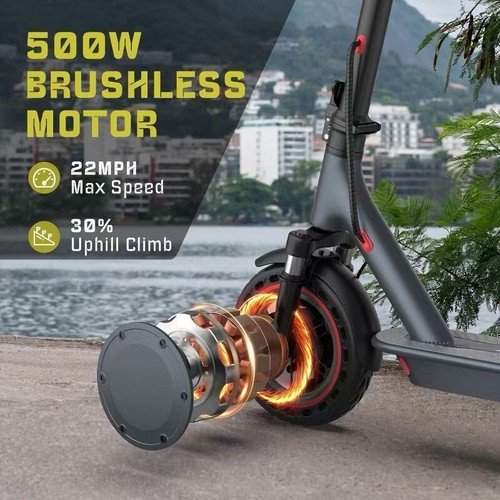 AOVOPRO TMAX 500W 10' Foldable Electric Scooter, 22MPH with Dual Braking System - Picture 13 of 13