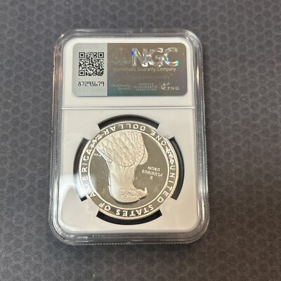 1983-S Olympics Commemorative Proof Silver Dollar, Discus, NGC PF
