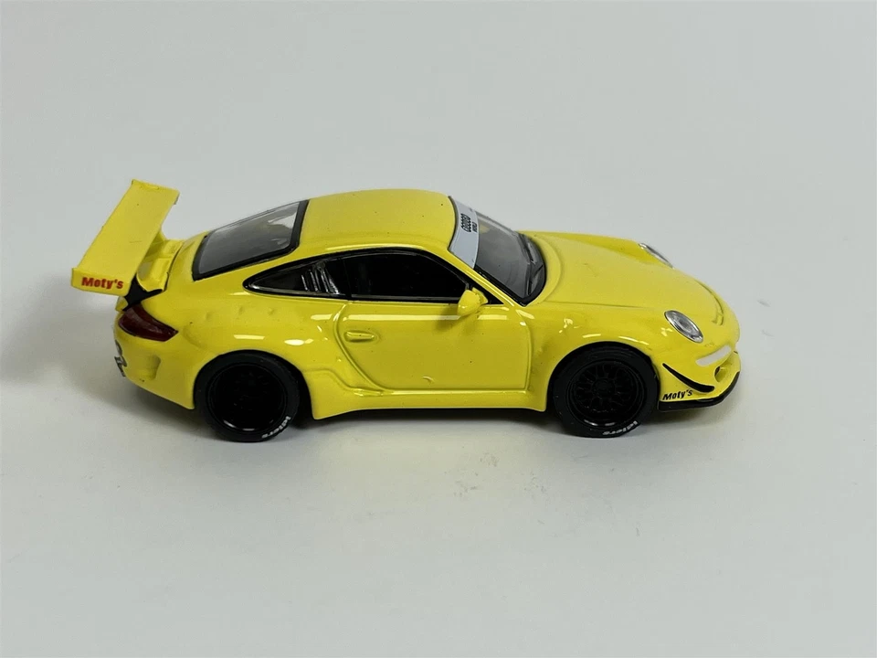 Porsche RWB 997 Notting Hill Giallo 1:64 Scala Pop Race PR640014 - Immagine 4 di 4