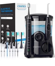 All-in-One Water Flosser&Ultrasonic Toothbrush Combo - Extra Capacity Electric