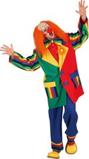 Clown-Mantel Kostüm Herren bunt Zirkus Karneval Fasching KK