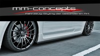 CUP Seitenschweller AnsäTze Schwarz FüR Ford Focus MK2 ST Leisten Side Skirts