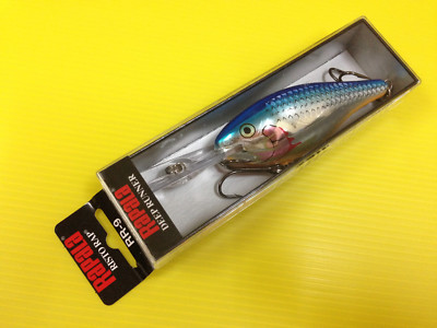 Rapala Deep Runner Risto Rap RR-9 SB, Silver Blue Color Lure, NIB
