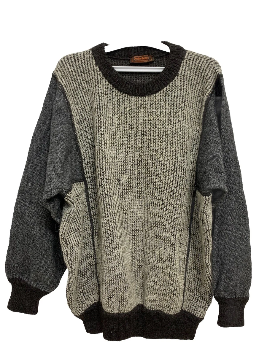 Saint Laurent Gray Crew Neck Sweaters for Men for sale | eBay