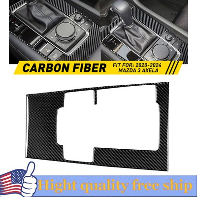 For Mazda 3 Axela 2017-2018 Carbon Fiber Gear Shift Box Panel Cover Trim 1Pcs R