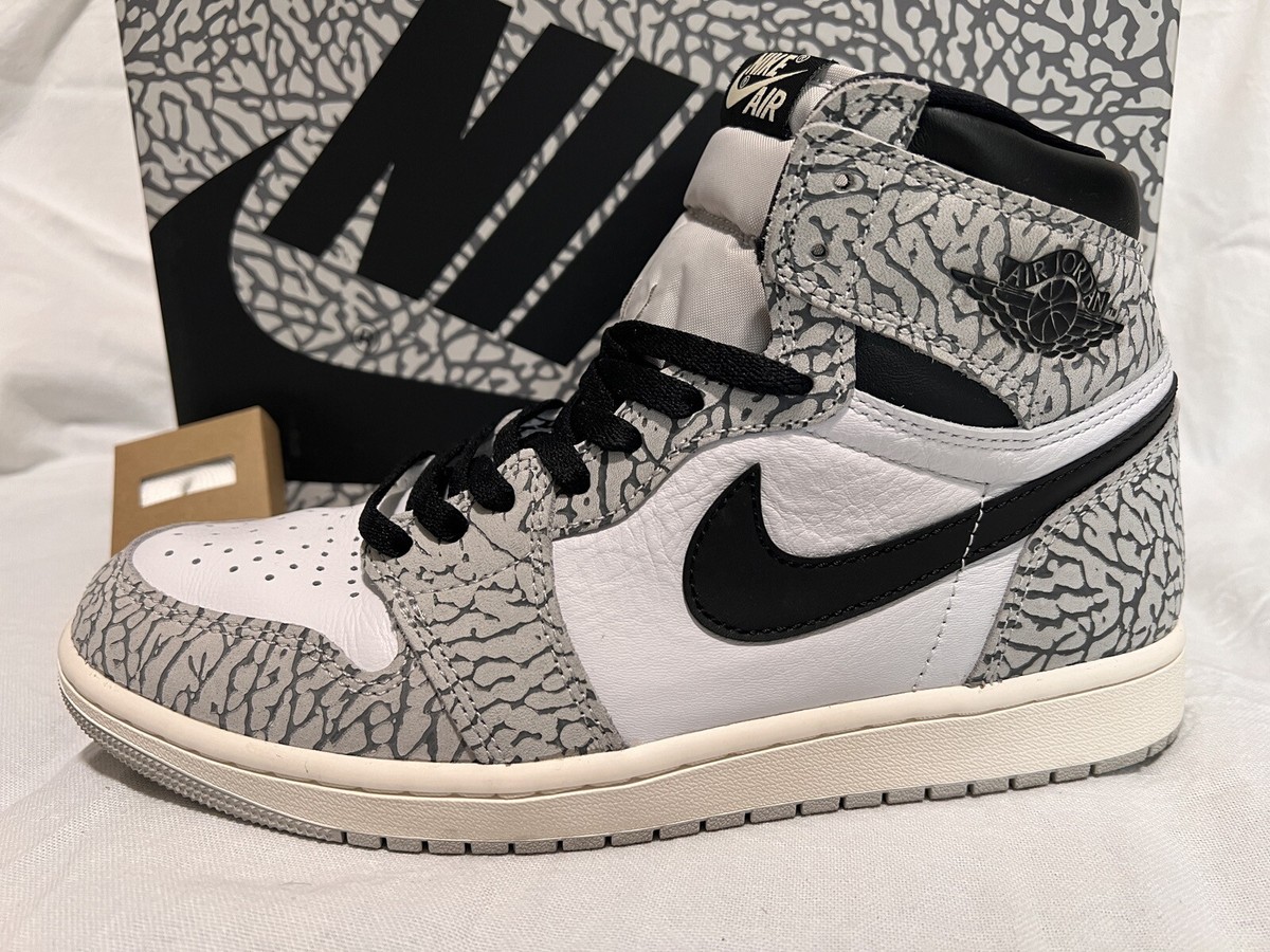 Men NIKE Air Jordan 1 Retro High OG Elephant Print / White 