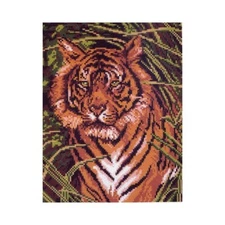 "Tiger" Printed Cross Stitch Canvas Collection D'arts 099