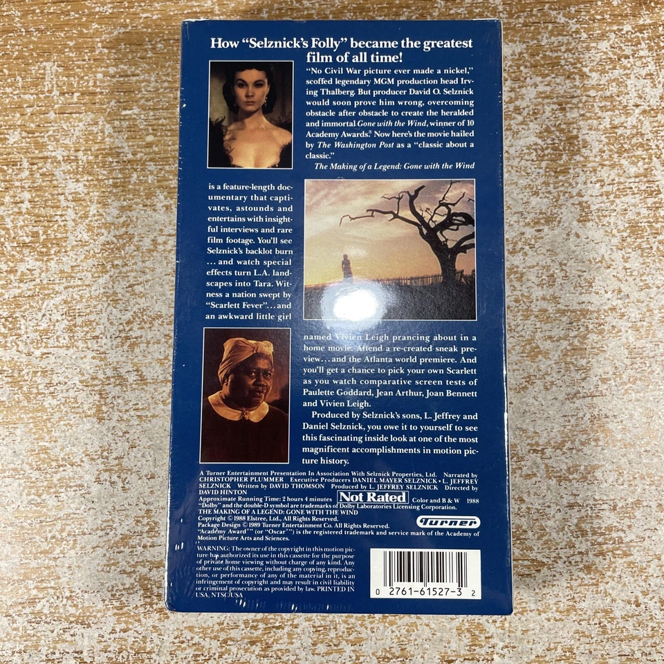 The Making Of A Legend Gone With The Wind VHS Cassette Tape Factory SEALED Rare - Image 2 of 4