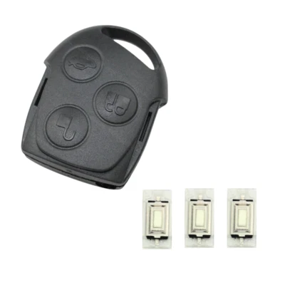 KONIKON Autoschlüssel Gehäuse + 3x TASTER passend für FORD Fiesta Focus Fusion Ka Mondeo