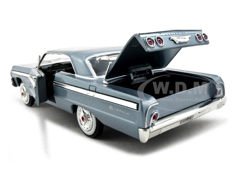 1964 CHEVROLET IMPALA BLUE 1/24 DIECAST MODEL CAR MOTORMAX