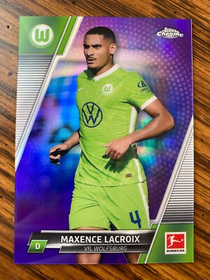 MAXENCE LACROIX 2021-22 Topps Chrome Bundesliga Purple Refractor 