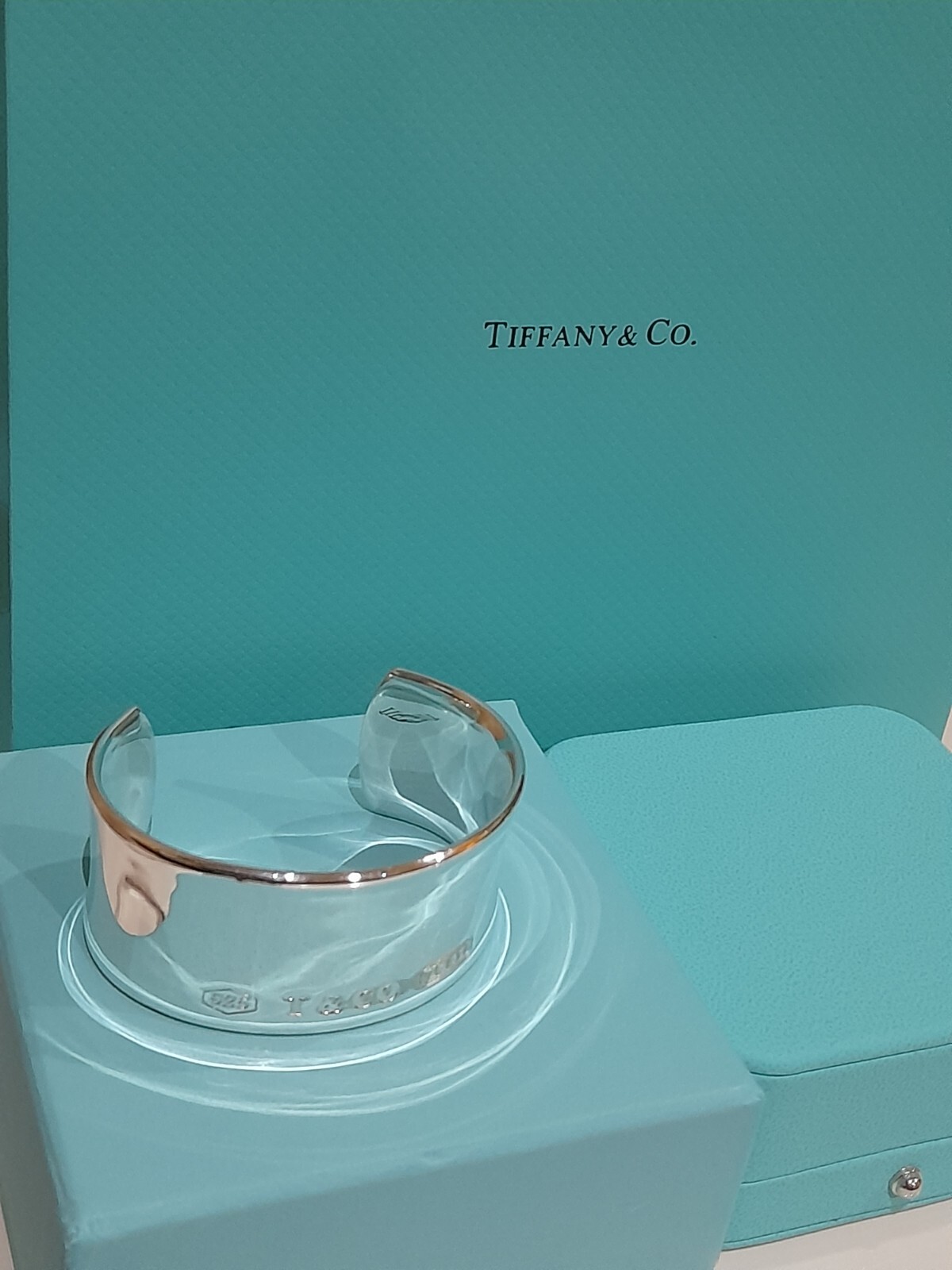 Tiffany&Co. 925S SterSilver 1837  Ex. Wide Cuff Bracelet 7 3/8 