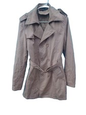 Jack Johnny Jacket Medium Large Womens Single Breasted Trench Rain Coat