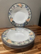 Mikasa Intaglio Garden Harvest Rim Soup Bowls Malaysia CAC29