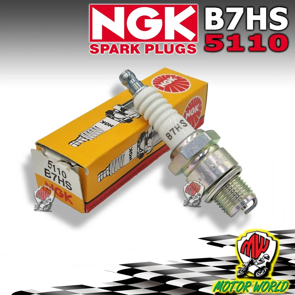 Bougie Originale NGK B7HS pour PIAGGIO Ape P 601 190 1996 OE 92499 - Photo 1/1