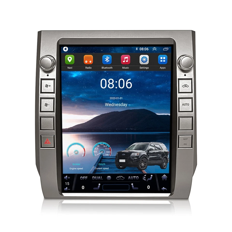 Android 13 Tesla Style Car Stereo 12.1" 4+64GB for Toyota Tundra 2015–2020 - Image 3 of 4