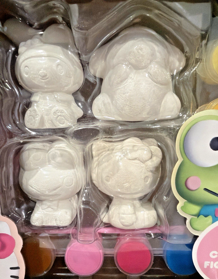 Hello Kitty & Friends Paint Your Own Ceramic Figurines Craft Kit Sanrio ...