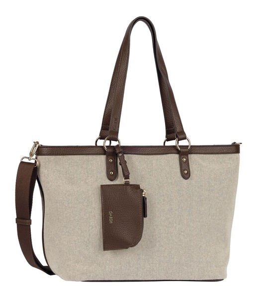 Gabor Sibylla Zip Shopper L Schultertasche Tasche Mixed Brown Beige Dunkelbraun-image