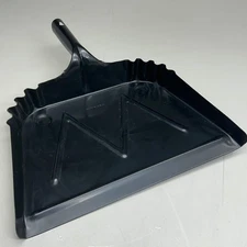 GENUINE JOE 20-Gauge Steel Heavy-Duty Metal Dustpan 16" Black GJO85151 - Warped
