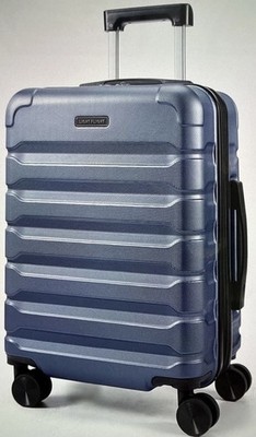 LIGHT FLIGHT Expandable Carry On Luggage 22x14x9 Airline Approved Spinner Wheels