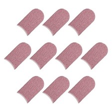 Mobile Gaming Finger Sleeve Controller Finger Thumb Sleeve Pink/White,Pack of 20
