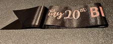 It’s My 20th Birthday Sash