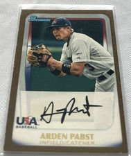 2011 Bowman Draft Picks Baseball Arden Pabst USA Baseball Gold #BDPP103