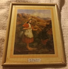 Vintage fine art print THE WATER CARRIER" Natural Spring  George Harrison framed
