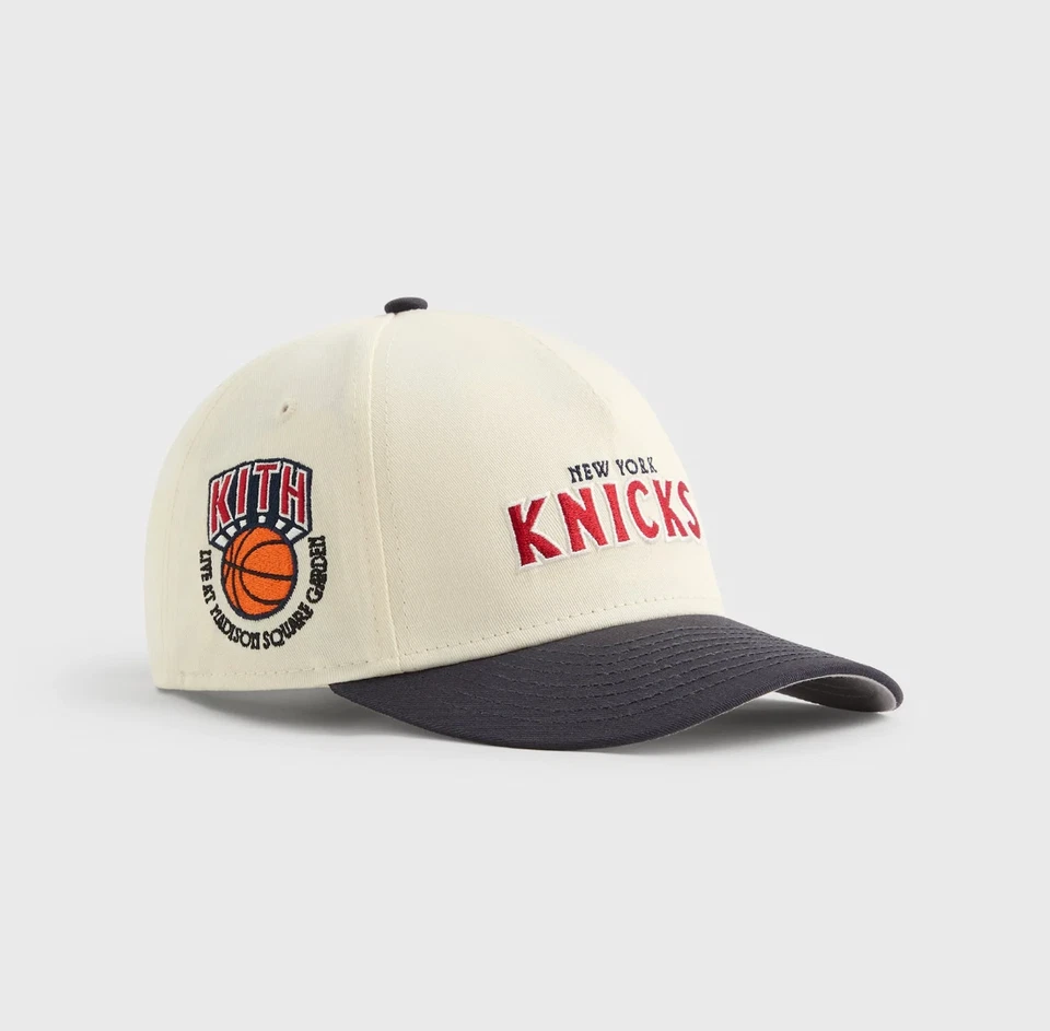 Kith & New Era 纽约尼克斯斜纹布 9FORTY M Crown 平沿帽 — 第 2/4 张图片