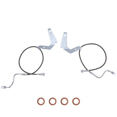 Stainless Steel Front Brake Line Set for Ford F250 F350 4WD 2008-16 w/Lift Kit