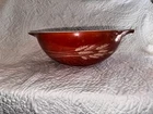 Vintage Pyrex Autumn Harvest Wheat Cinderella Nesting Mixing Bowl #444 4 QT