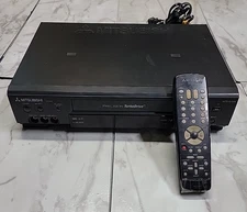 Mitsubishi HS-U448 Hi-Fi 4-Head VHS VCR Video Cassette Recorder Player W Remote 
