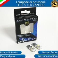 COPPIA LUCI DI POSIZIONE T10 W5W 6 LED FORD FOCUS MK2 II CANBUS NO AVARIA 6000K