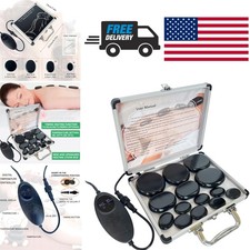 Thermal Therapy Massage Set with Basalt Stones for Improved Blood Circulation