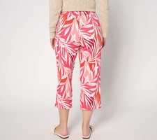 Belle Kim Gravel Packabelle Gotta Getaway Cropped Pant-Paradise Palm-XL-A688420