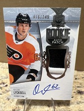 2022-23 UD The Cup - Olle Lycksell Rookie PATCH AUTO /249 Philadelphia Flyers