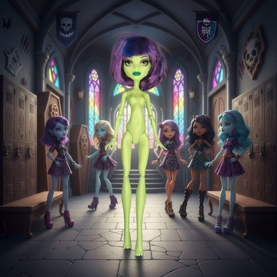 MONSTER HIGH X3724 CREATE-A-MONSTER WITCH / MATTEL 2012