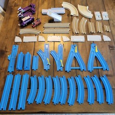 TOMY Thomas Train 1992/1994/1996 Trackmaster Blue Track Lot Tracks Arthur Cargo