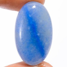 Natural Blue Aventurine Oval Cabochon Loose Gemstone 23 Ct. 28X16X5 mm X-18035