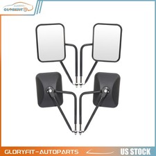 Left Right For 97-17 Jeep Wrangler Jk Jku Cj Door-less Shake-proof Mirrors