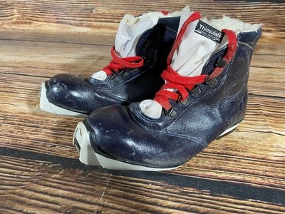 SALOMON Leather Nordic Cross Country Ski Boots Size EU38 US6 SNS profil 2236