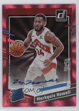 2023 Donruss Rated Rookie Holo Pink Laser Signatures Markquis Nowell Auto 09wc